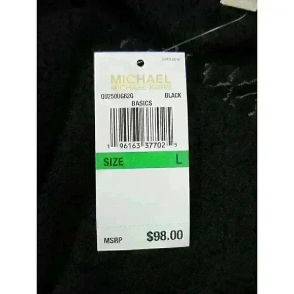 NEW! MICHAEL Michael Kors Women's L Ruffle Off-the-Shoulder Top In Black NWT $98 - Picture 2 of 4